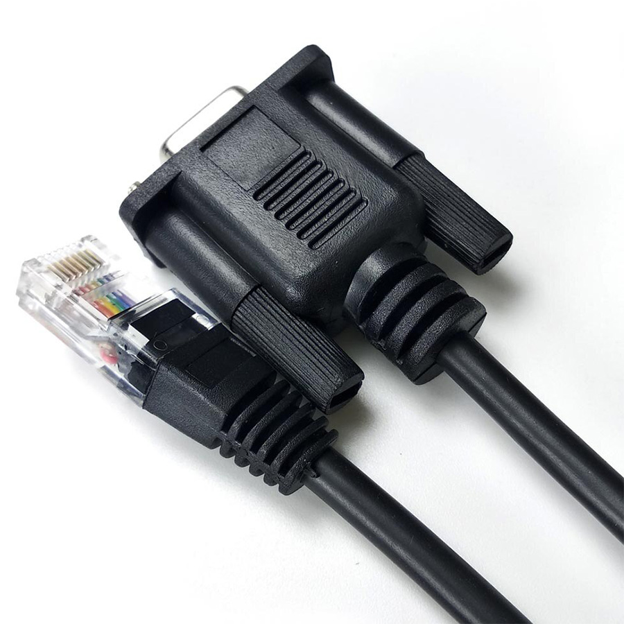 Dây cáp console lập trình RJ45 DB9 RS232