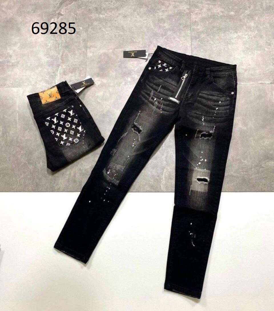 [Hoàn Tiền 15%] Quần jean nam hoạ tiết vải sơn cao cấp - hàng super chuẩn shop ( ảnh thật shop tự chụp ) siêu đẹp , thời trang Diễm Nhi Shop lmhoa1