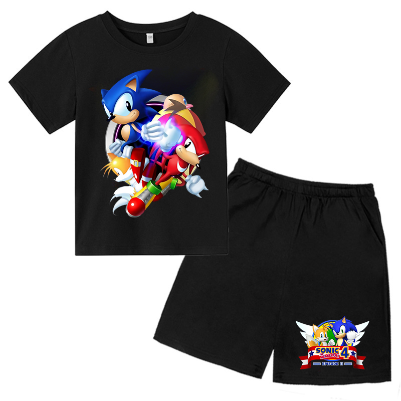 Áo Quần trẻ em Cotton Siêu Sonic 4 màu siêu cool , King Cotton