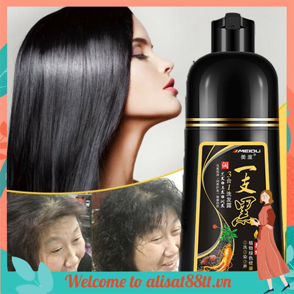 Chai dầu gội đen tóc 500ml GỘI LÀ ĐEN – TÓC ĐEN ÓNG Ả