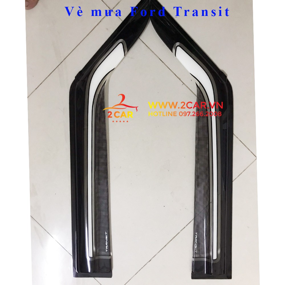 Vè che mưa Ford Transit sơn gồ 2 màu