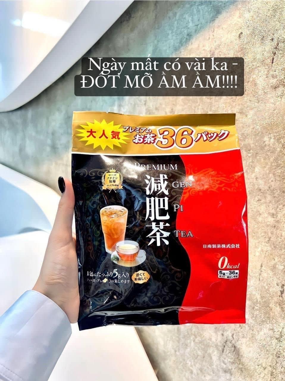 Trà thải độc giảm mỡ trắng da hayari nhật bản - 36 gói