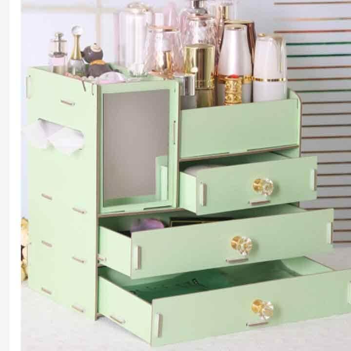 KỆ ĐỂ ĐỒ TRANG ĐIỂM CÓ GƯƠNG