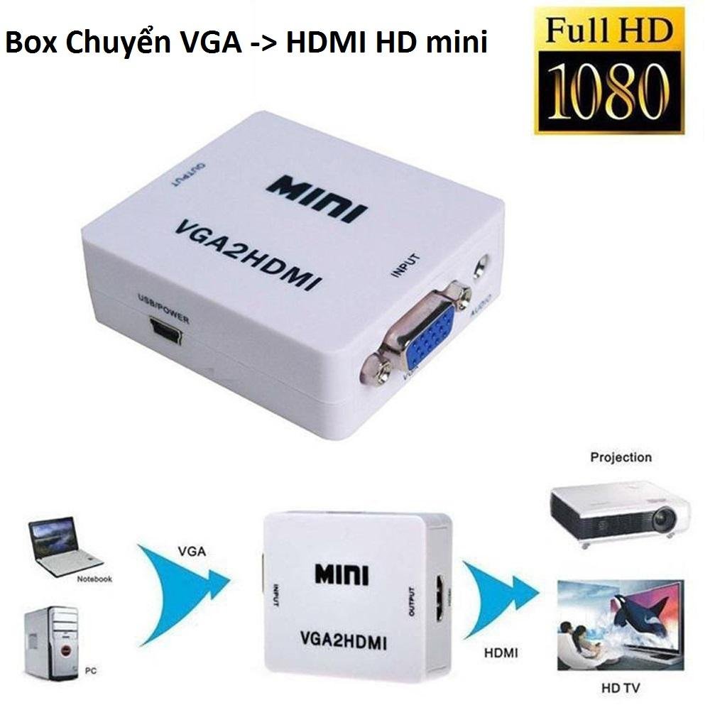 [HCM]Box chuyển VGA Ra HDMI mini