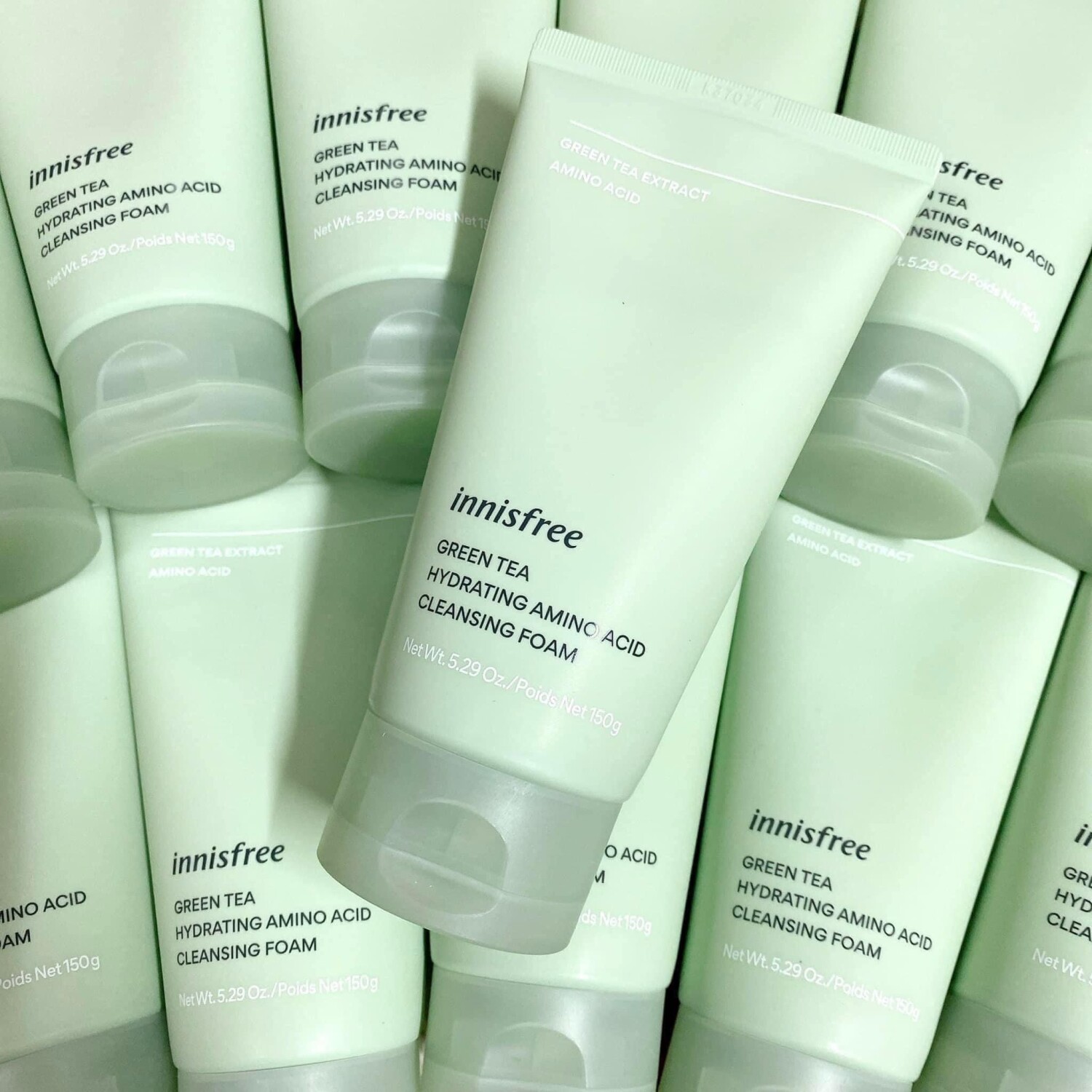 Sữa rửa mặt trà xanh Innisfree Green Tea  Amino Hydrating Acid Cleansing Foam