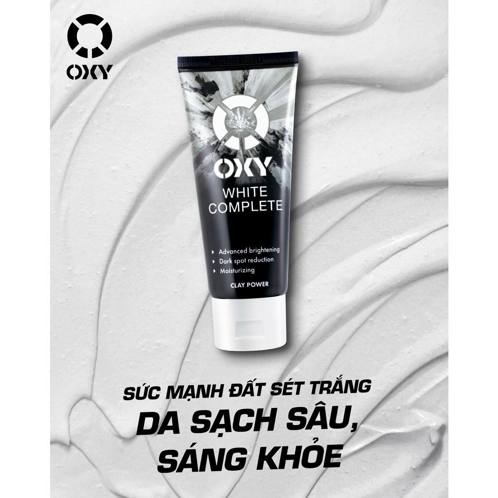 Sữa rửa mặt Oxy White Complete đất sét trắng 100g