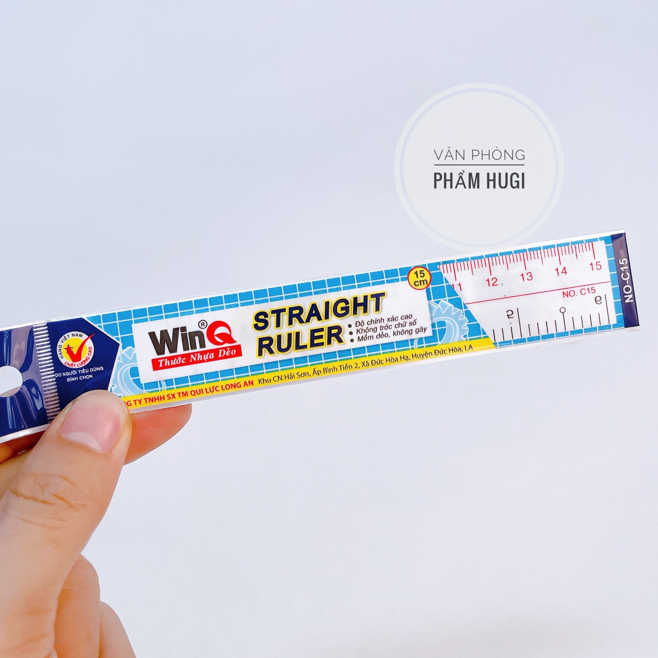 Combo 2 Cây Thước Kẻ Dẻo WinQ 15cm