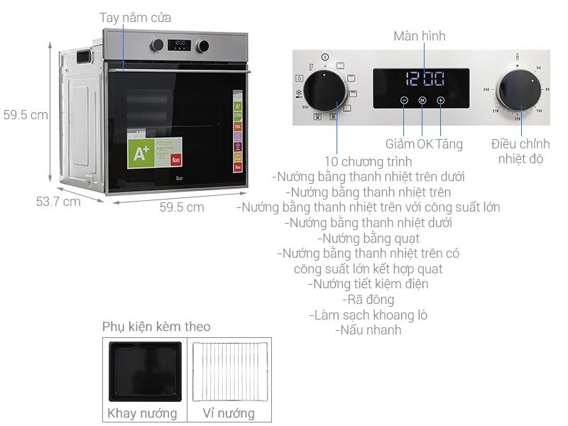 [Trả góp 0%]Lò nướng Teka HSB 635