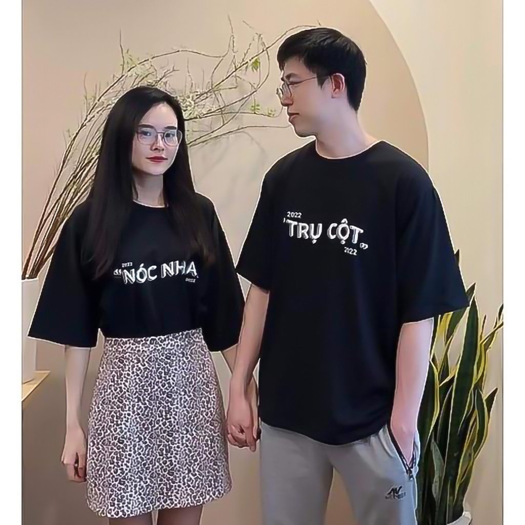 Áo thun phông đôi TRỤ CỘT NÓC NHÀ, BỘ ĐỒ ĐÔI....