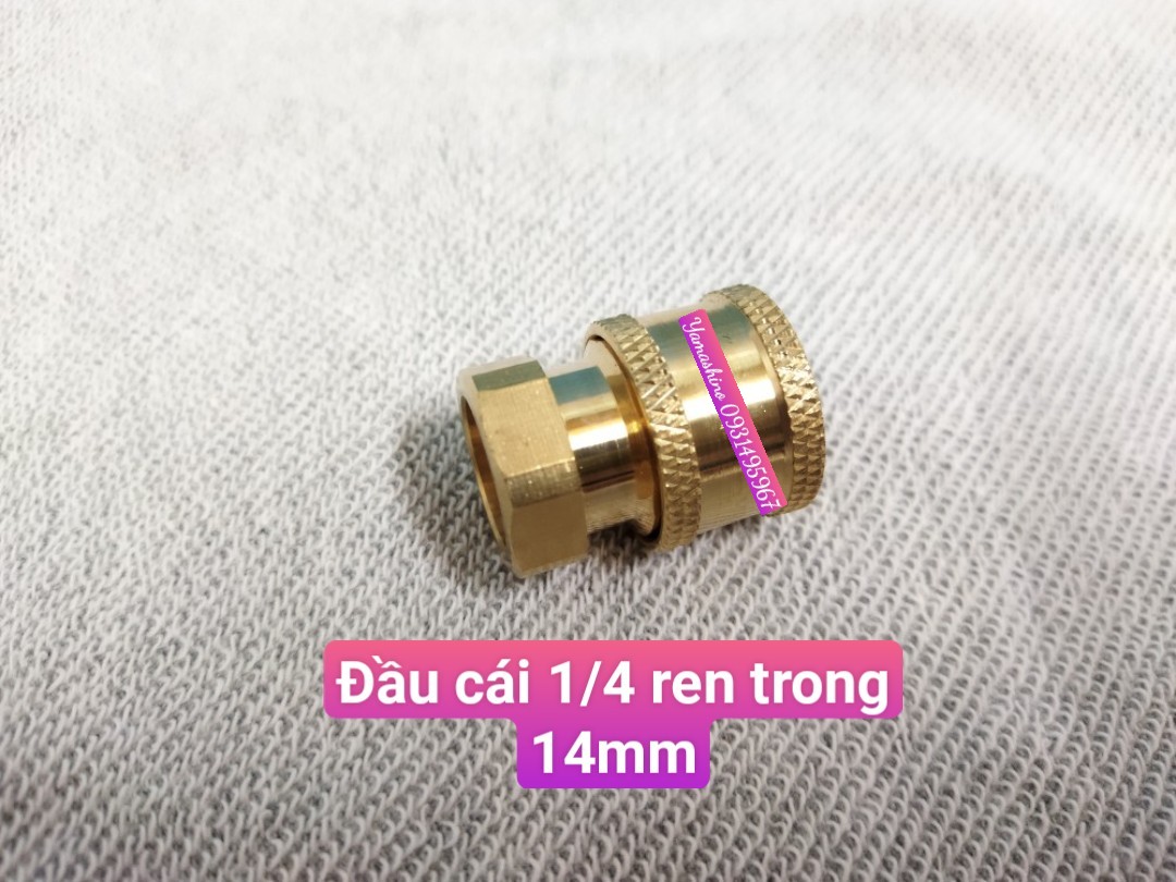 Bộ khớp nối nhanh cho máy rửa xe chân ren 14mm.