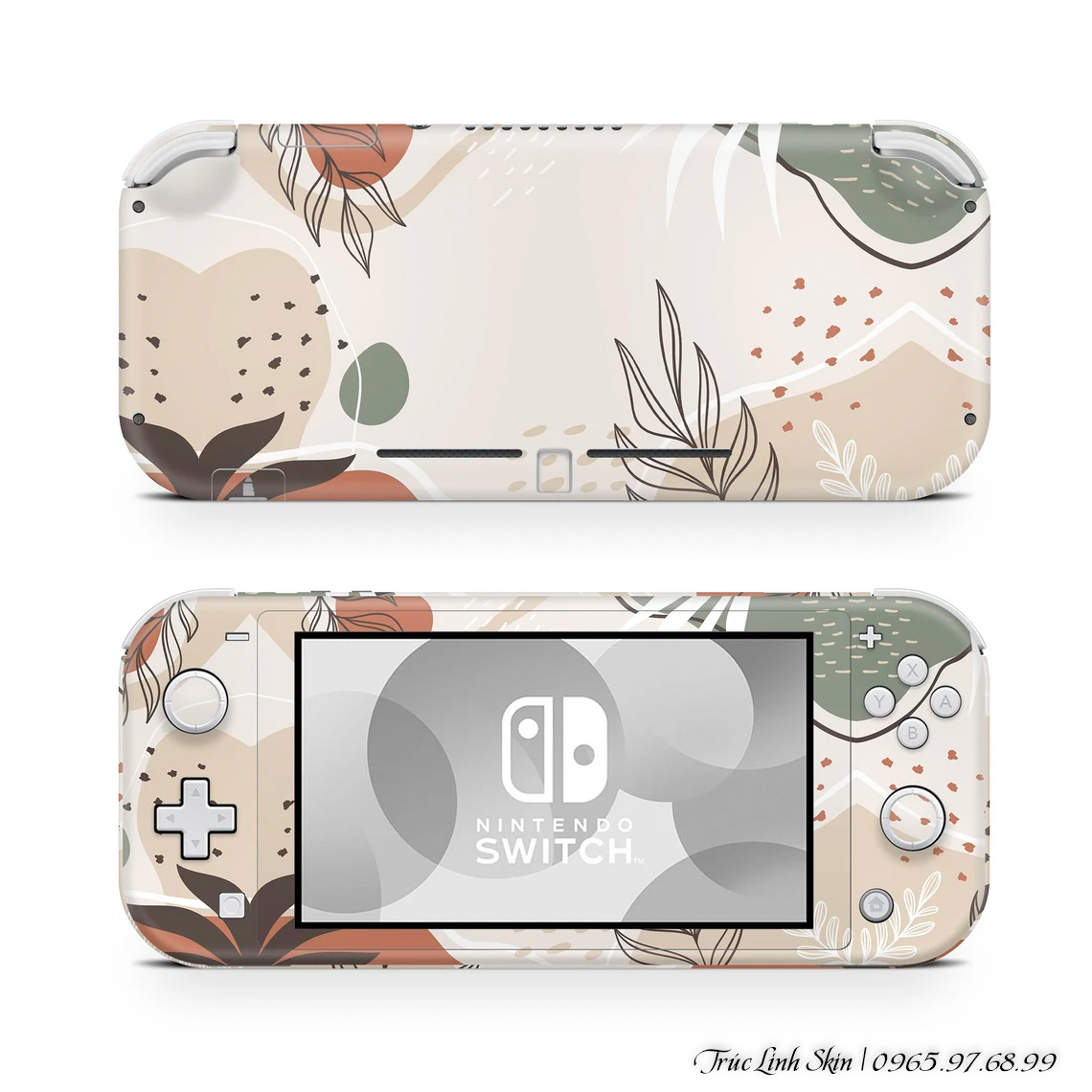 Skin decal dán Nintendo Switch Lite mẫu tropical