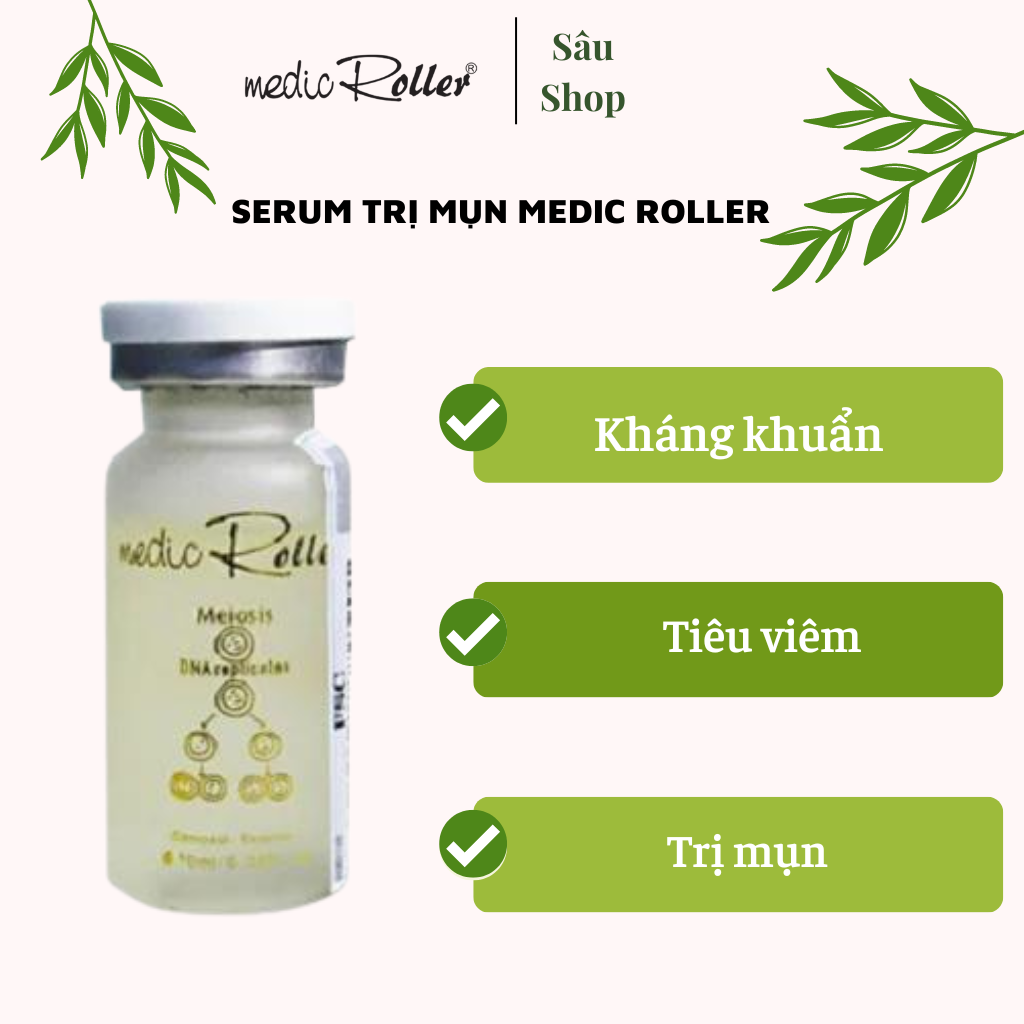 Serum trị mụn Medic Roller Compact – Essence 10ml - Mẫu Mới