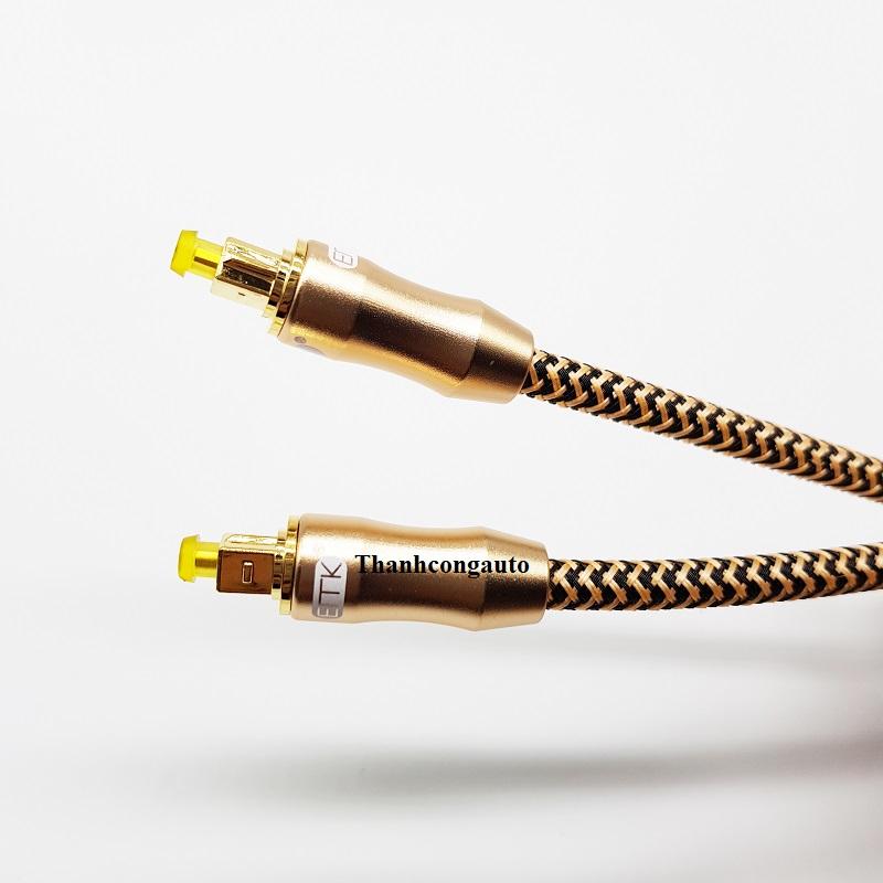 Cáp quang Audio ETK dài 5m (Cable Toslink OPTICAL)