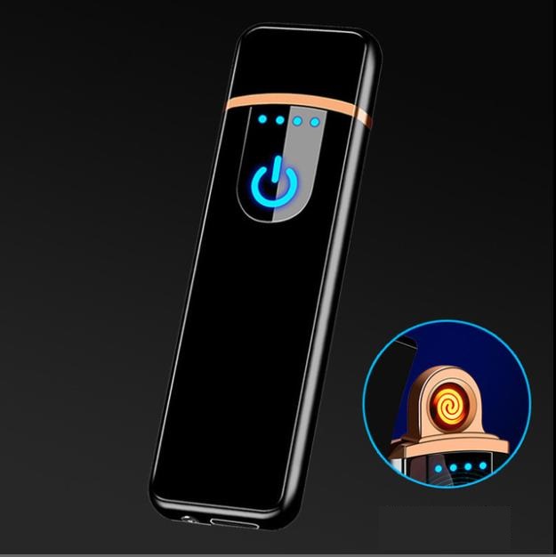 Bật lửa điện cảm ứng sạc điện in hình 3D - Bật lửa độc lạ - Bật lửa khò - Bật lửa móc khóa
