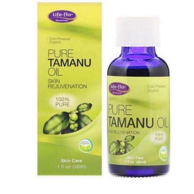 Tinh dầu ngăn ngừa và giảm sẹo thâm mụn dầu mù u tamanu life flo pro pure oil
