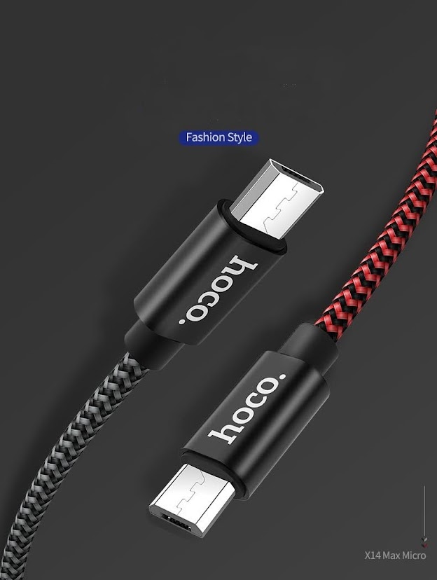 Cáp Sạc Nhanh Dây Dù Micro USB Hoco X14 1 Mét