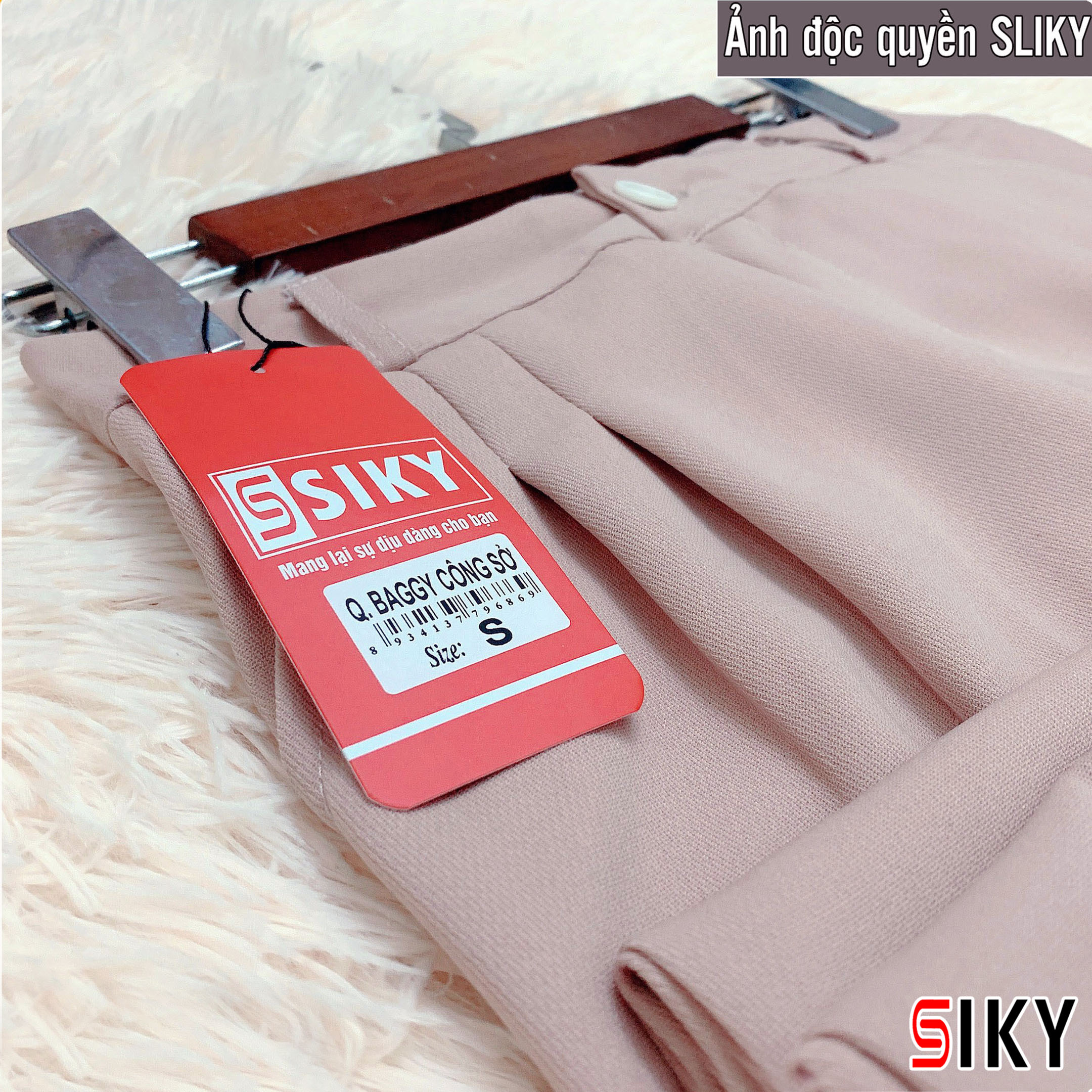 Quần baggy công sở nữ cạp bèo - SIKY - QBG