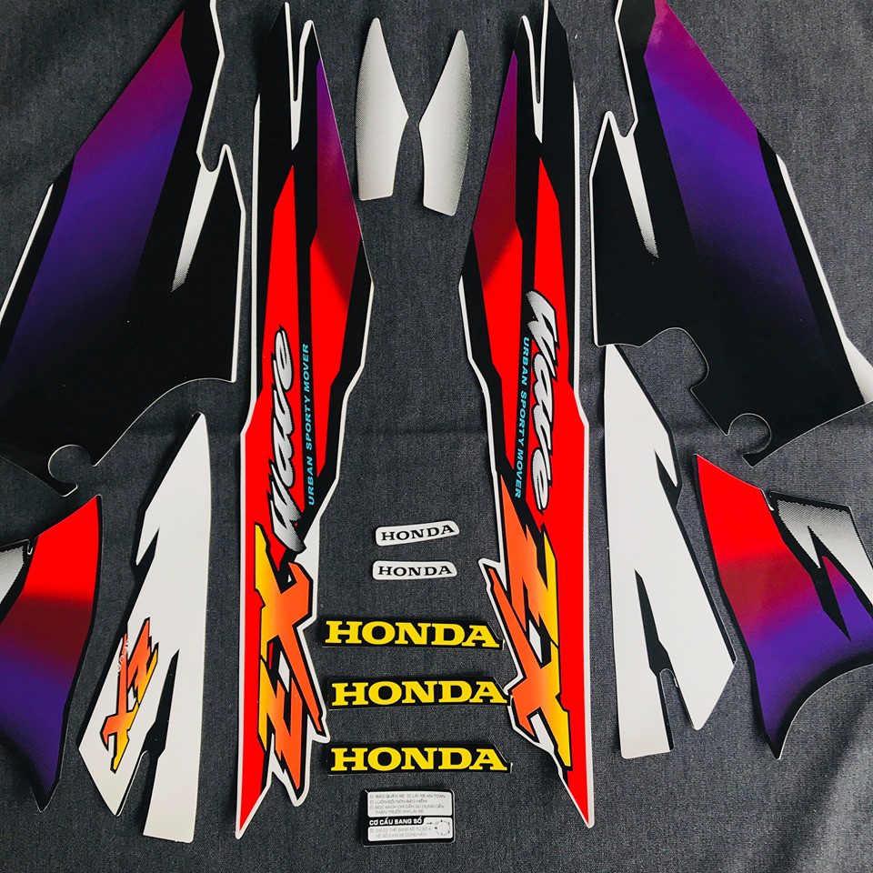 Tem honda wave zx ( loại dầy 3 lớp)