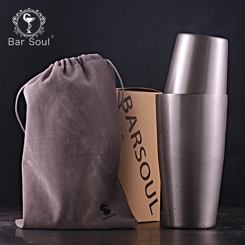 Thanh Linh Hồn Chất Lượng Cao Boston Shaker Thép Không Gỉ tail Shaker Chuyên Nghiệp Bartender tail Shaker Thanh Công Cụ