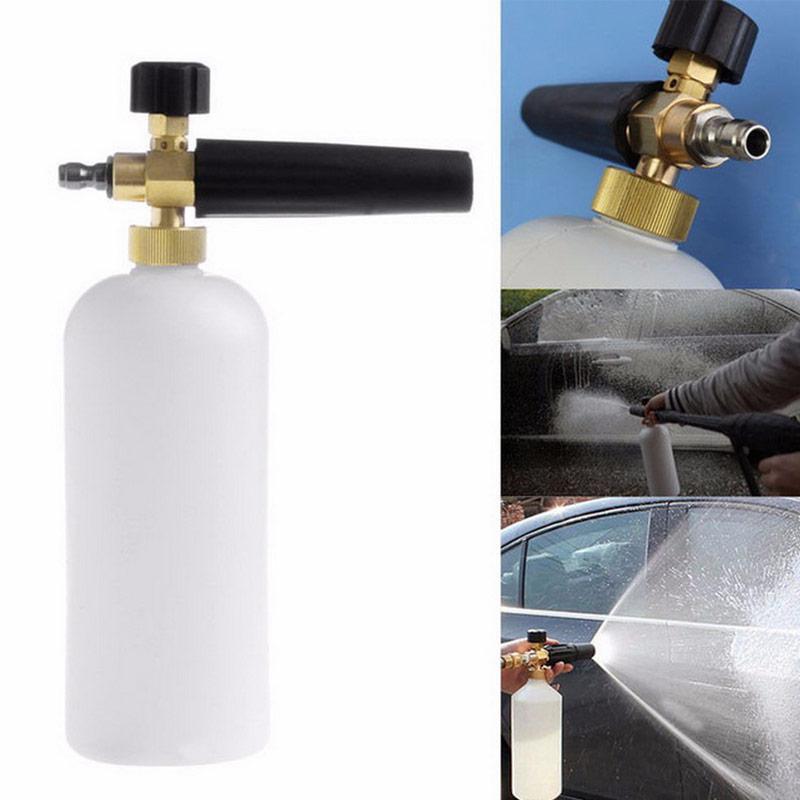 Bình tạo bọt tuyết lõi đồng 100% cao cấp gắn súng phun xịt rửa cho máy rửa xe cao áp, máy xịt rửa cao áp, máy rửa xe gia đình