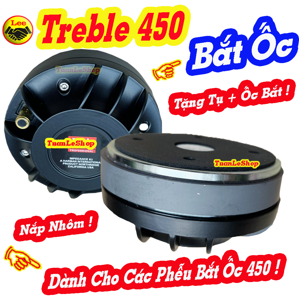 Loa treble ken 450, loa treble 450 nắp nhôm chuẩn bắt ốc, hàng nhập - giá 1 củ loa treble tặng kèm tụ và ốc bắt