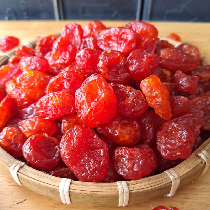 500g Mứt Cà chua bi màu đỏ giòn ngọt