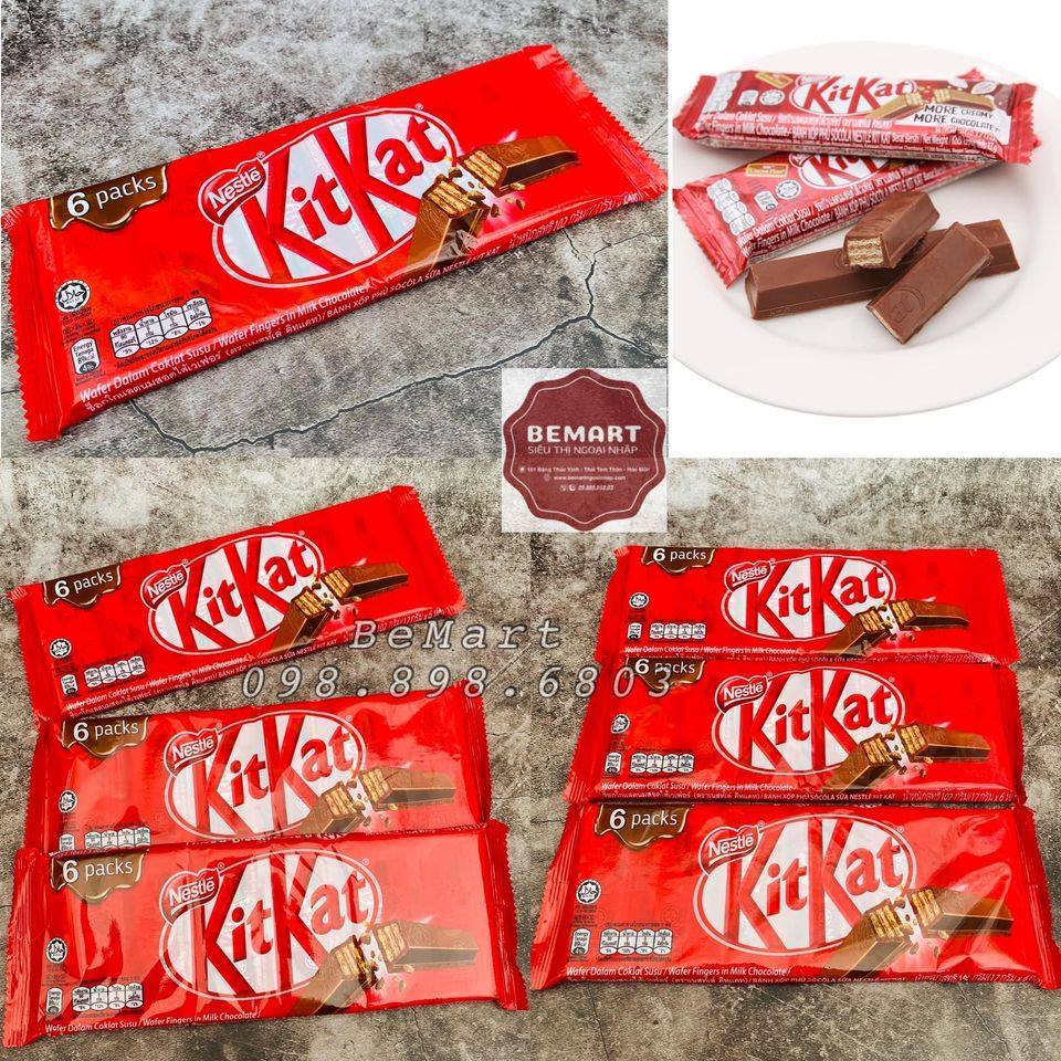 GÓI 6 THANH BÁNH XỐP PHỦ SOCOLA KitKat
