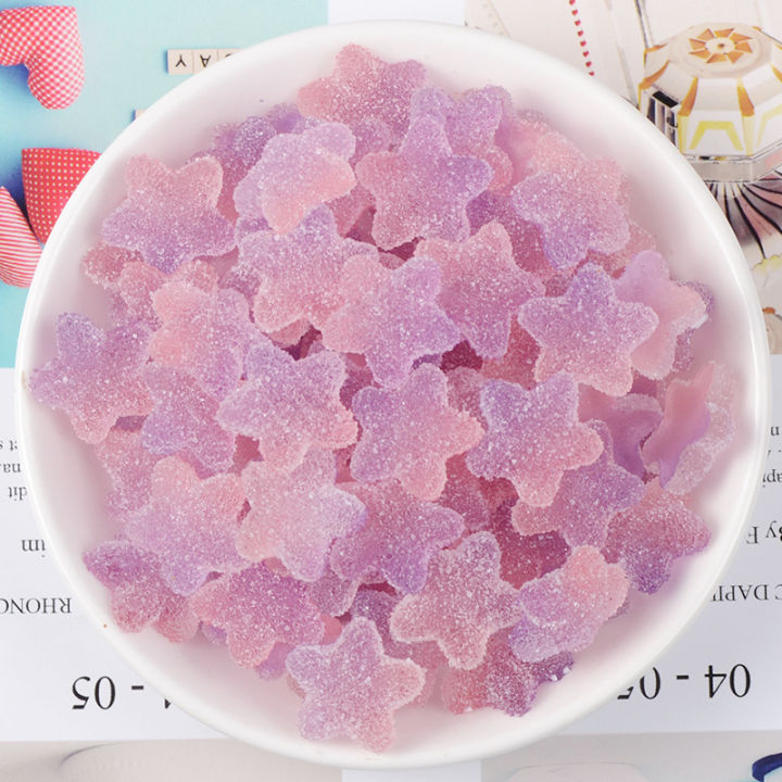 Combo 08 viên Charm Slime Squishy Kẹo dẻo tẩm đường