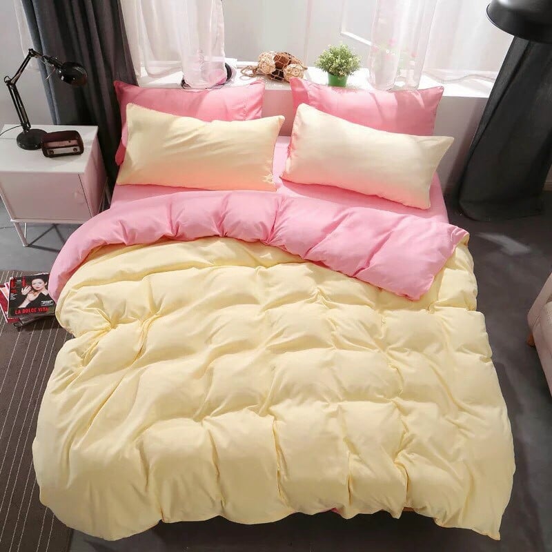Bộ CHĂN GA GỐI COTTON POLY Nhập Khẩu - Trơn