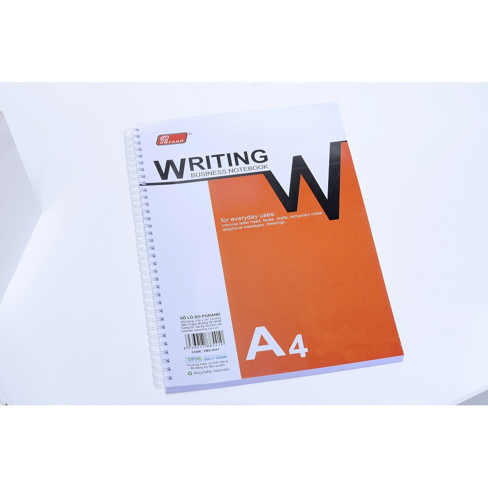 Sổ lò xo Pgrand Writing A4