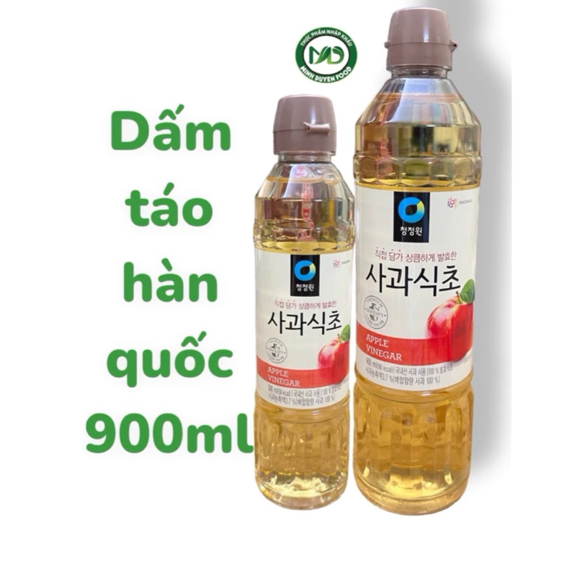 Dấm táo Hàn Quốc chai to 900ml