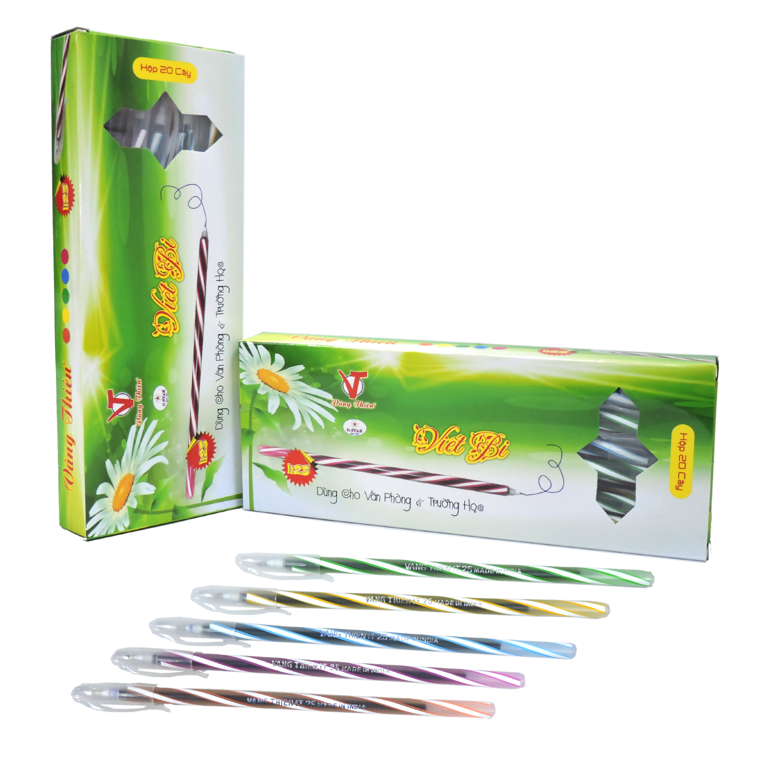 Bút viết nến dài vâng thiêng g-star it25 ngòi 0.5mm mực xanh
