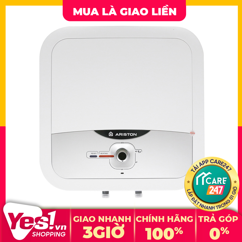 Máy nước nóng gián tiếp ariston 15 lít 2500w an2 15 rs 2.5 fe - bảo hành chính hãng - voucher 10% lên đến 800k