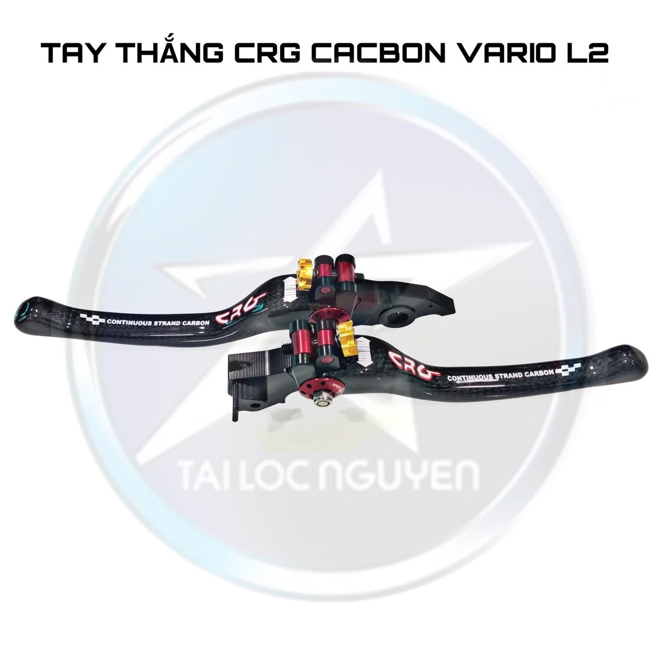 TAY THẮNG CRG CACBON CHO XE MÁY
