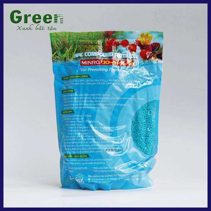 [HCM]GÓI 1 KG - PHÂN BÓN VÔ CƠ NPK MINRO 30-9-9