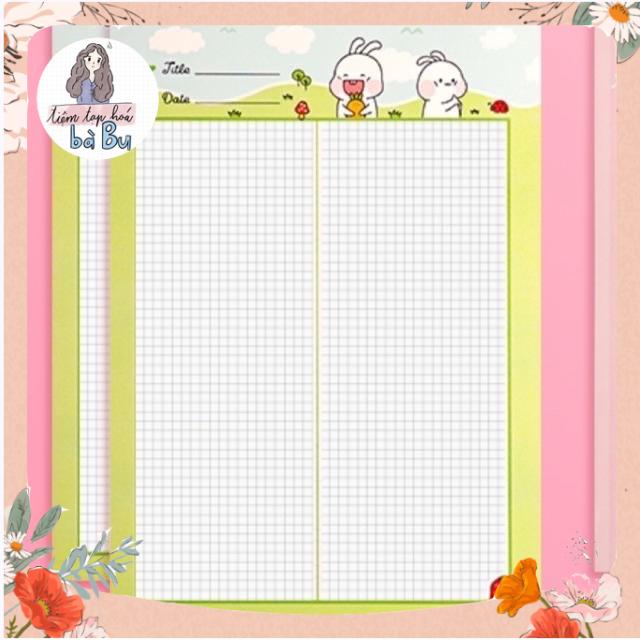 Tập Giấy Grid Dùng Để Take Note Size B5, 50 Tờ/Tập (Có Ảnh Thật) 🌿