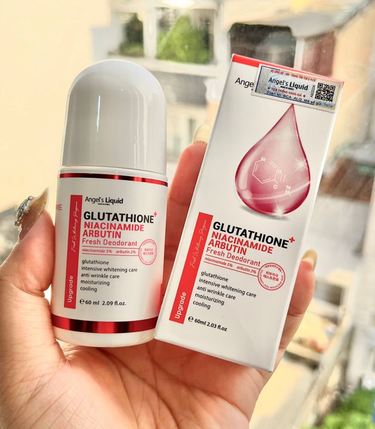 [PHIÊN BẢN NÂNG CẤP] Lăn Khử Mùi Giảm Thâm Vùng Nách Angel's Liquid Glutathione+ Niacinamide Fresh Deodorant 60ml _ Angel's Liquid Chính Hãng