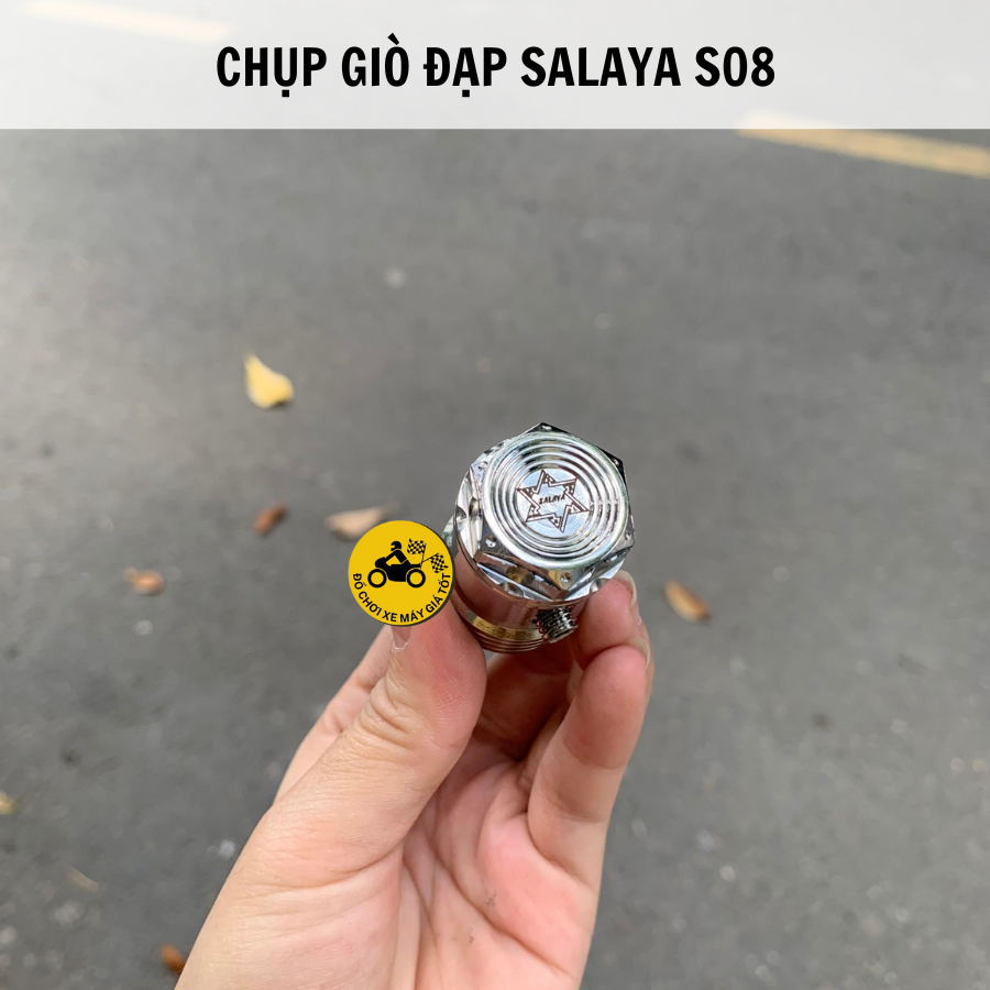 [HCM]CHỤP GIÒ ĐẠP INOX SALAYA CHO XE MÁY