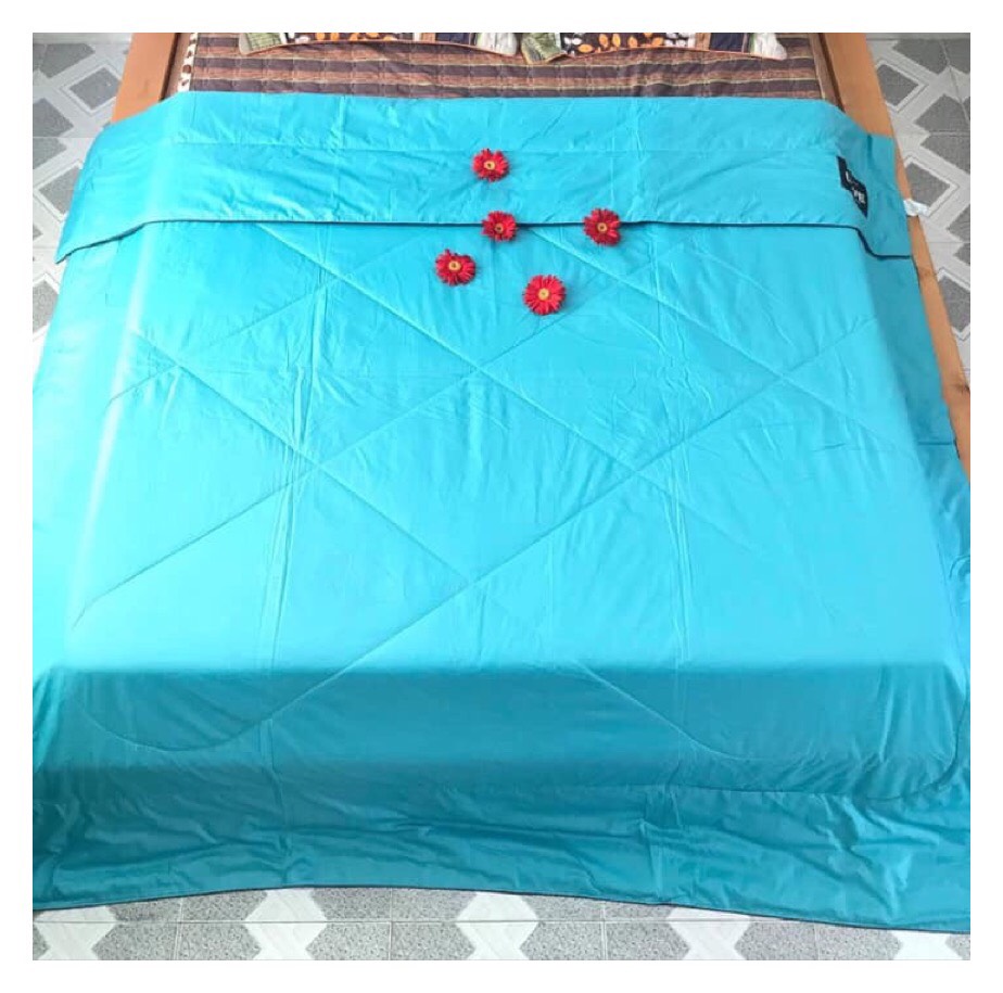 Chăn mền phi lụa cao cấp mịn mát thích hơp nằm mùa hè size 2mx2m2 _ Chăn lụa chần gòn 2 mặt