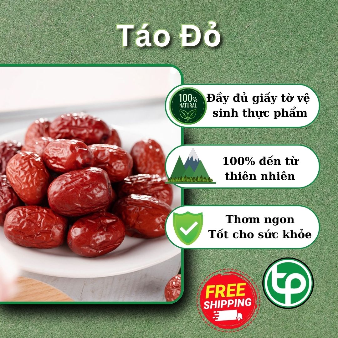 Táo đỏ sấy khô 100g - Tấn Phát