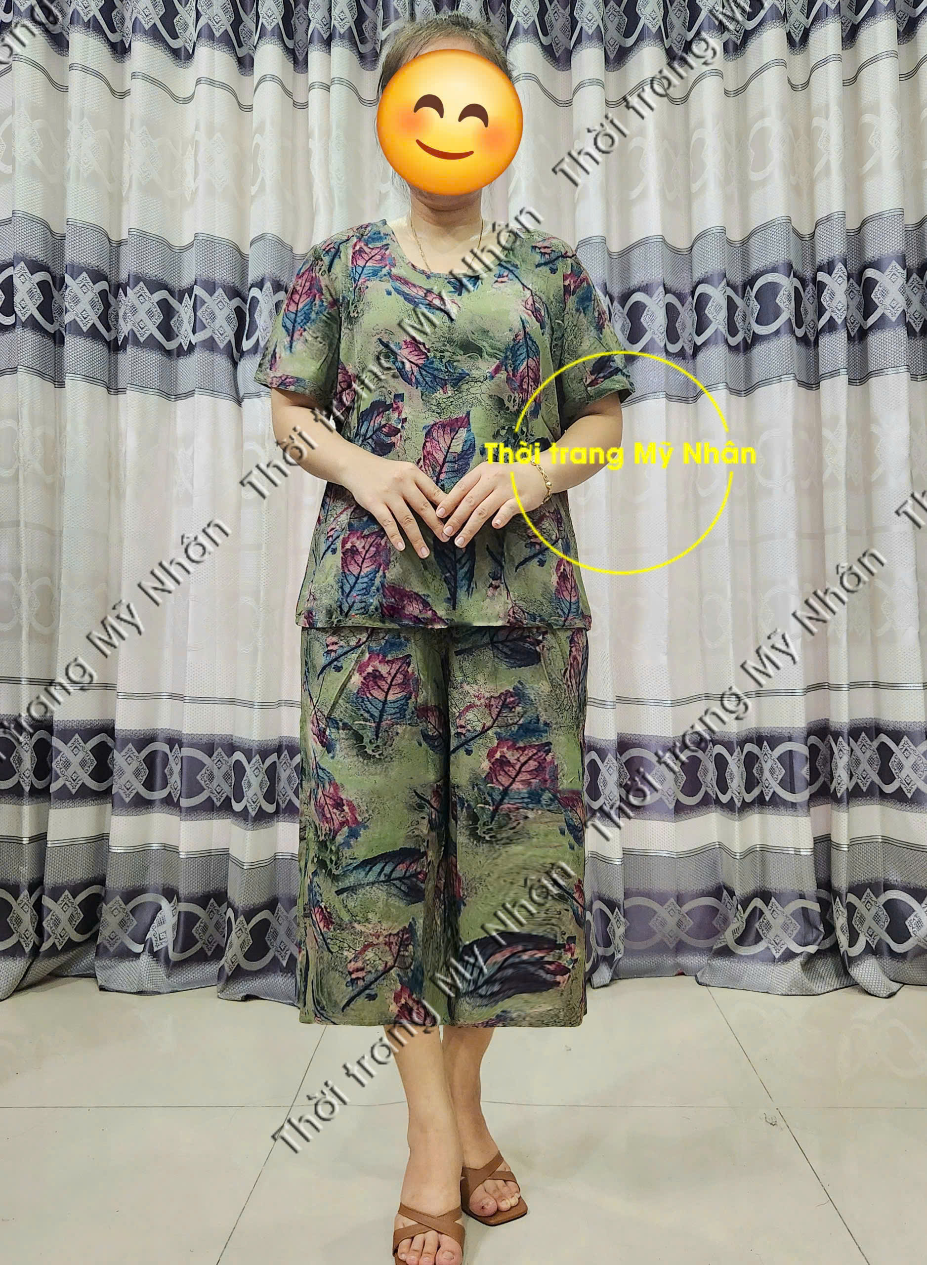 Đồ bộ tole thái lửng trung niên mềm mát đẹp