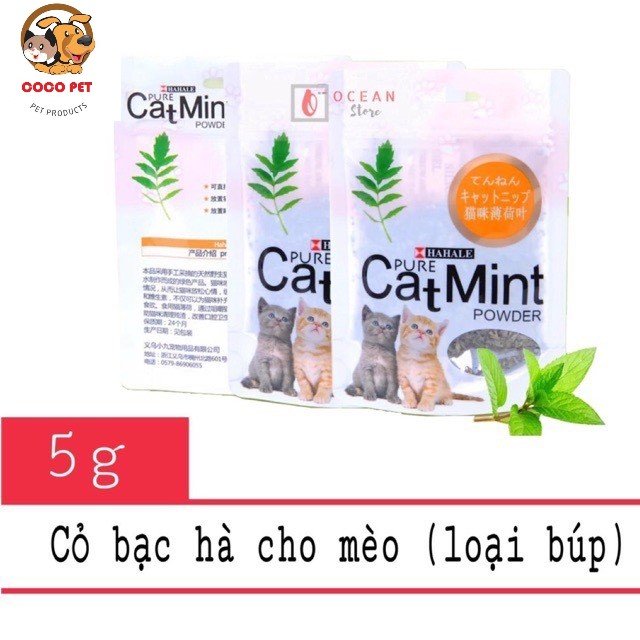 Cỏ Bạc Hà Cho Mèo Dạng Gói CATMIN 5g Giúp Mèo Thư Giãn