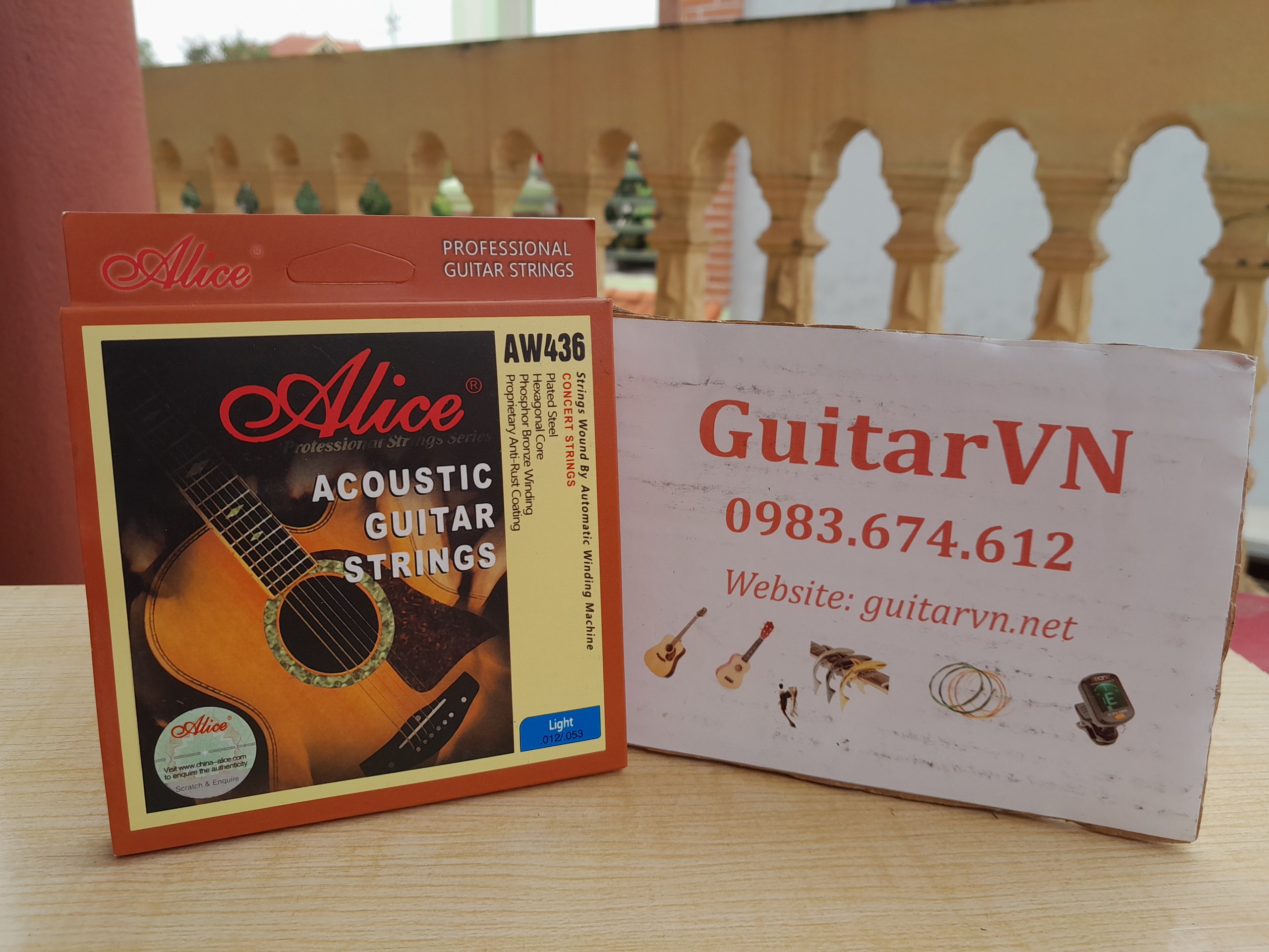 Bộ 6 dây đàn guitar acoustic AW436