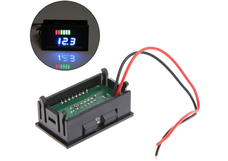 Đồng hồ Led đo dung lượng bình accu 12v-60V