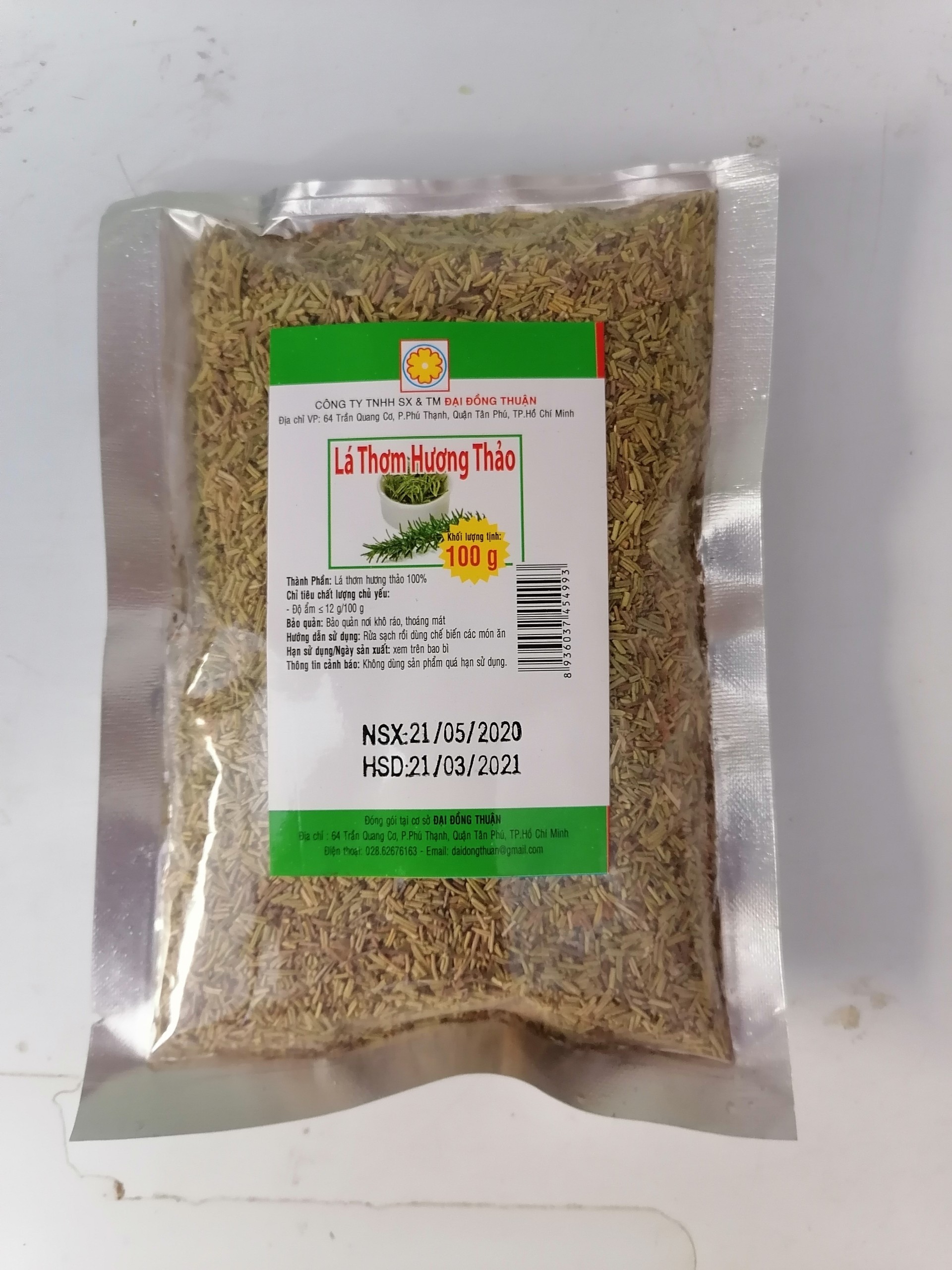 [100g] Lá thơm hương thảo [VN] ĐẠI ĐỒNG THUẬN Rosemary Leaves (bph-hk)