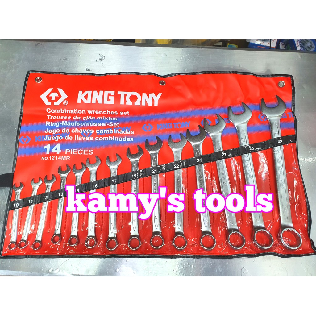 Bộ cờ lê vòng miệng kingtony 8mm-24mm model 1215mr và 10mm-32mm model 1214mr