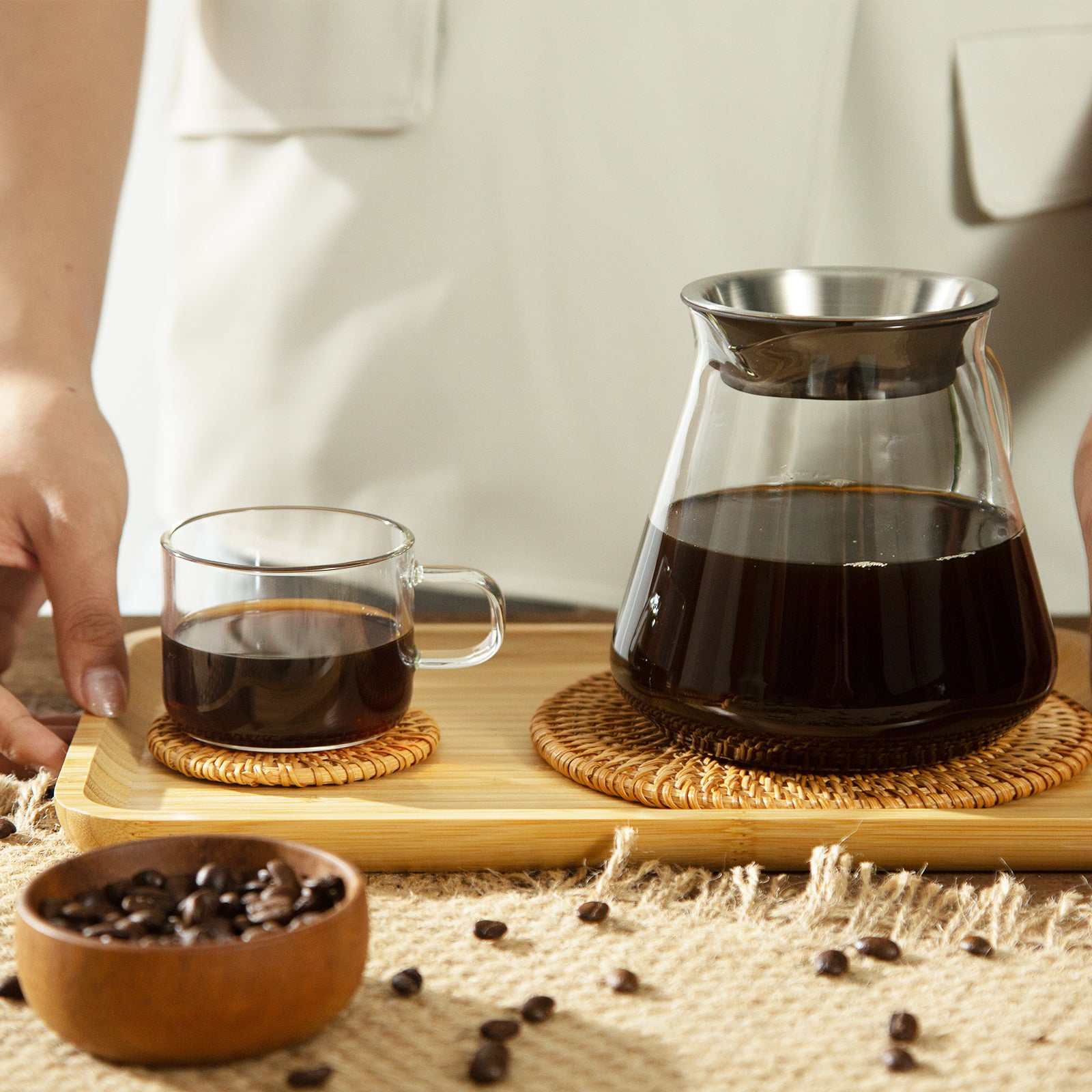 Bình pha cafe thủy tinh Samadoyo 800ml FT010