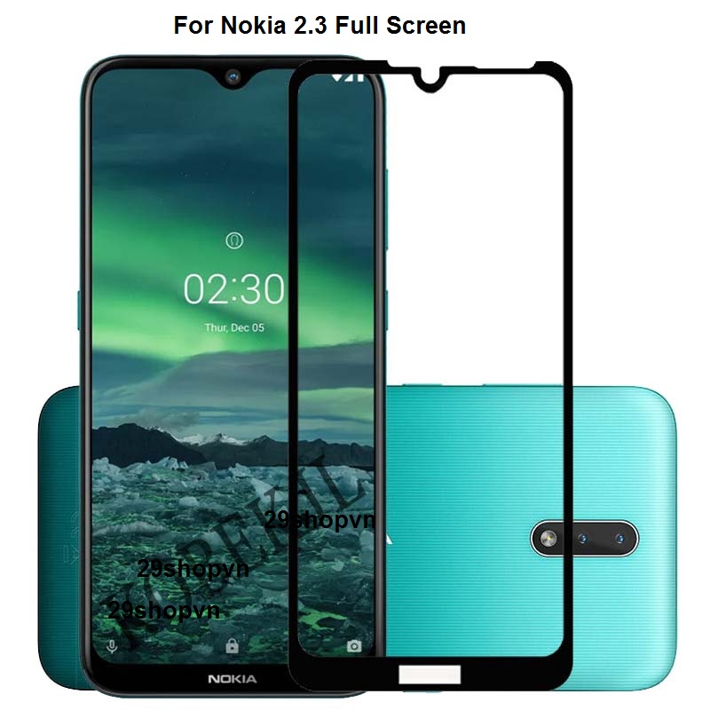 Kính cường lực full màn Nokia 2.3