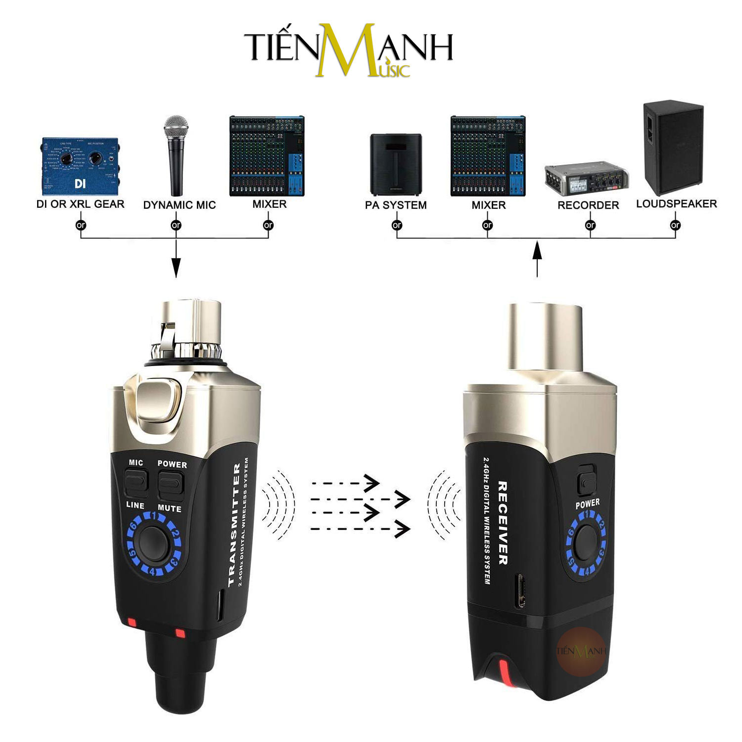 [Chính Hãng] Bộ Thu Phát Micro Không Dây Xvive U3 Wireless System Mic Dynamic Microphone