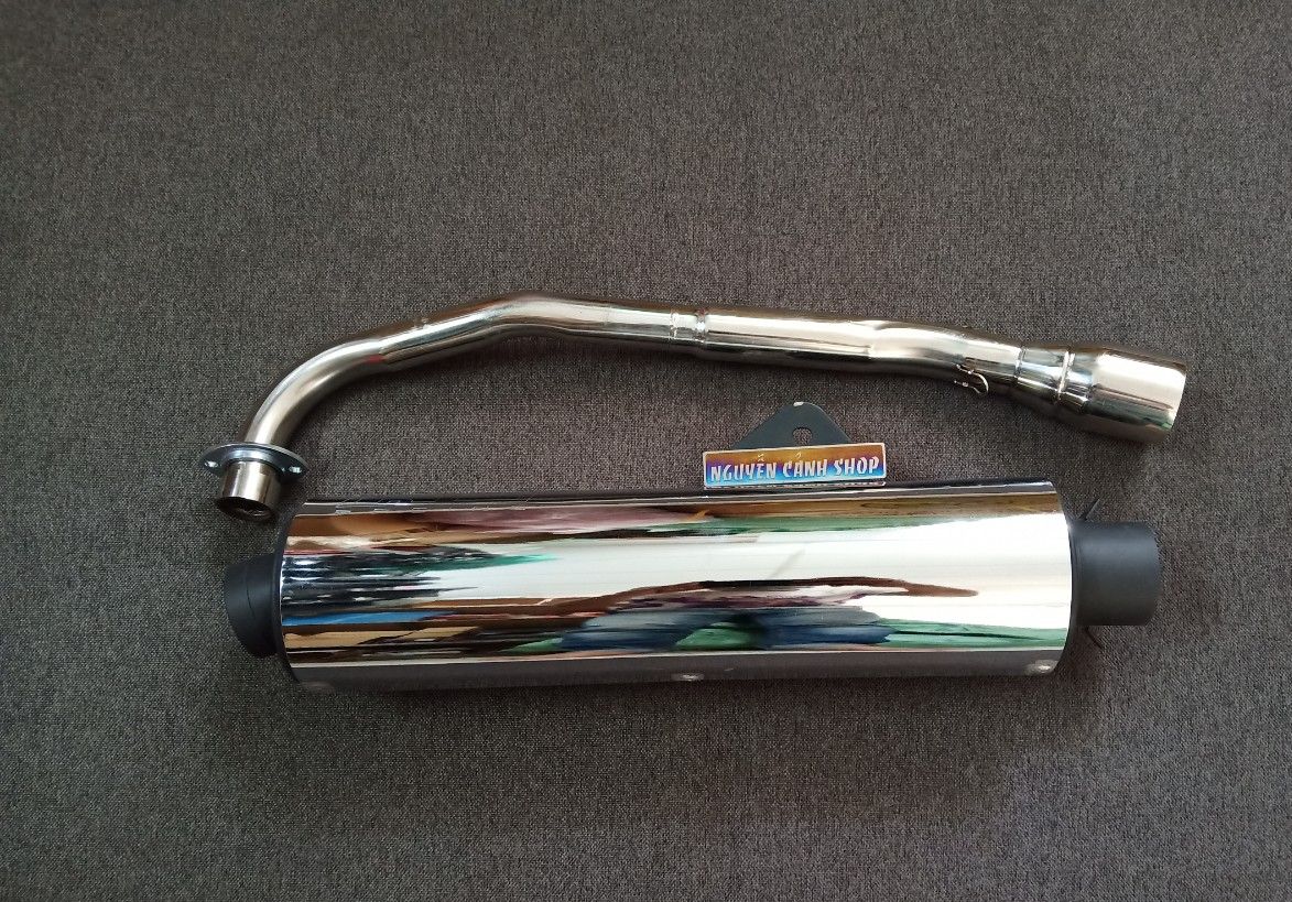 pô CBR gắn wave nhỏ full cổ pô inox